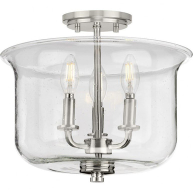 Blacksmiths East 3 Light 13.75 Inch Wide Semi Flush Mount by BSH - 70-BEL-930235
