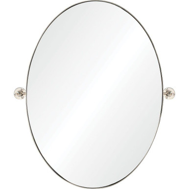 Azalea Oval Wall Mirror 24 Inch Tall and 30 Inch Wide by Renwil Inc - MT2353