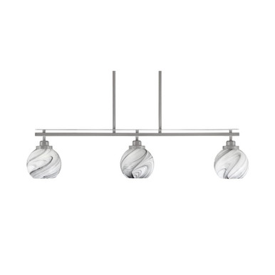 Odyssey 3 Light Island Pendant 37.75 Inch Length by Toltec - 2636-MB-4100