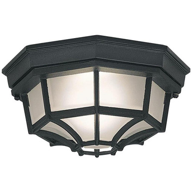 Marine Style Lanterns 1 Light 10.5 Inch Flush Mount by Designers Fountain - 2067-bk