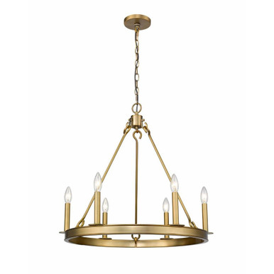 Woodrow Way 6 Light Medium Linear Chandelier by Bailey Street Home - 372-BEL-937838