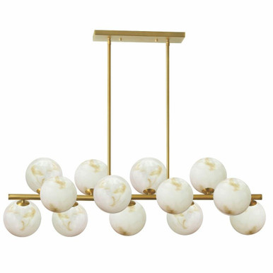 Giovanna 13 Light Pendant 11 Inch Tall and 40 Inch Wide by Dainolite - GVA-4013HP