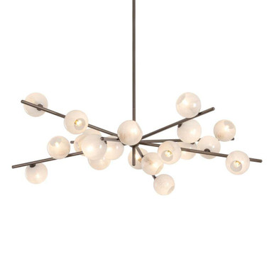 Sonny 20 Light Chandelier 21.5 Inch Tall and 59.75 Inch Wide by Troy - F2860-BRL