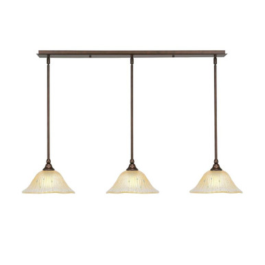 Any 3 Light Linear Pendant 42 Inch Length by Toltec - 36-10-625-42