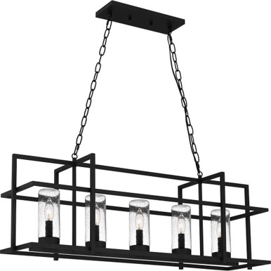 Damien 5 Light Oversized Linear Pendant by Quoizel - DMN537EK
