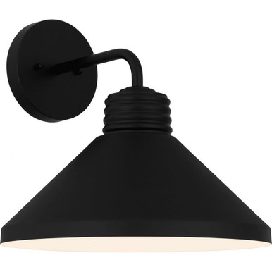 Rencher 1 Light Outdoor Wall Lantern 14 Inch Wide by Quoizel - REN8414MBK