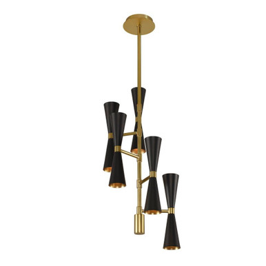 Milo 38 Inch 30W 10 LED Foyer by Kalco  310472BVB - 310472BVB