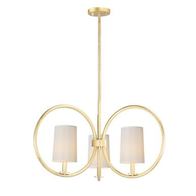 Meridian 3 Light Large Chandelier by Maxim - 25293OFNAB