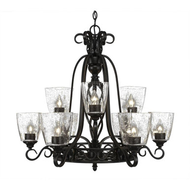 Elegante 9 Light Large Chandelier by Toltec 869-277527 - 869-277527