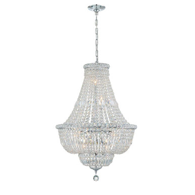 Roslyn 9 Light Medium Chandelier by Crystorama - ros-a1009-ch-cl-mwp