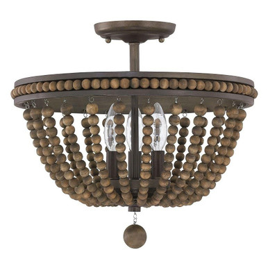 Handley 3 Light 15.75 Inch Wide Semi Flush Mount by Austin Allen - 9A122A