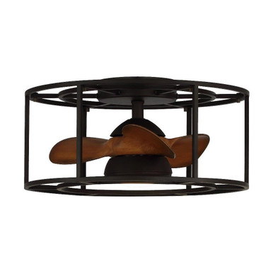 Kanpur 3 Blade Flush Ceiling Fan with Light Kit 20 Inch Wide by Parrot Uncle - A531101CC110V