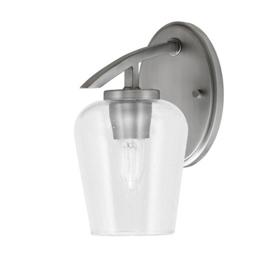Kurve 1 Light Wall Sconce 9.75 Inch Tall by Toltec - 3720-GP-210