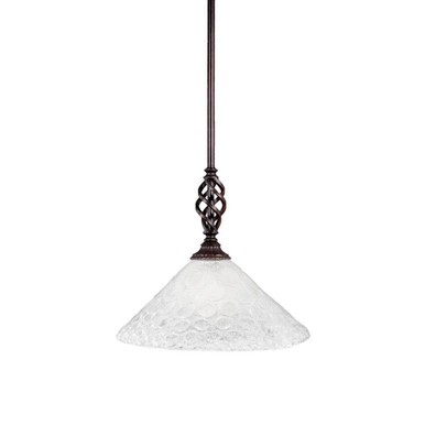Elegante 1 Light Medium Stem Pendant 12.25 Inch Tall by Toltec - 80-12-1225-