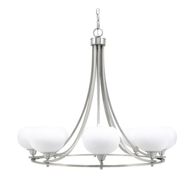 Paramount 8 Light Oversized Chandelier by Toltec 3408-BN-212 - 3408-BN-212