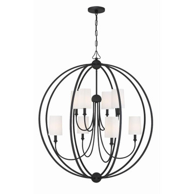 Silverdale Fairway 8 Light Oversized 2 Tier Chandelier by BSH - 49-BEL-692541