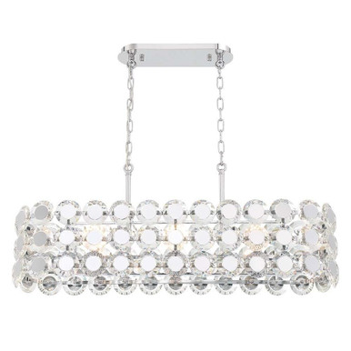 Perrene 8 Light Mini Crystal Chandelier by Eurofase - 44287-016