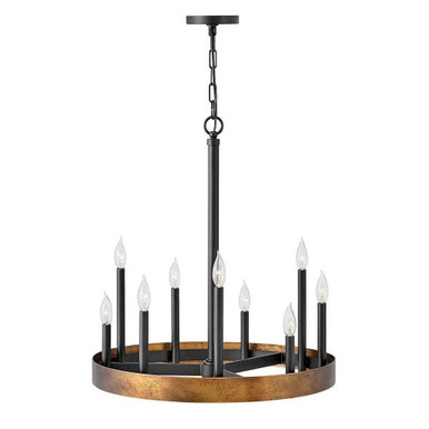 Wells 9 Light Medium Round Chandelier by Hinkley - 3866WA
