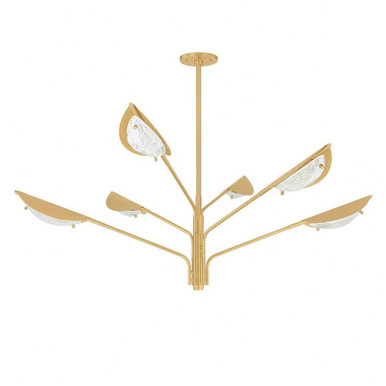 Eleanor Walk 6 Light Chandelier 21.25 Inch Tall and 54 Inch Wide by BSH - 116-BEL-5309868