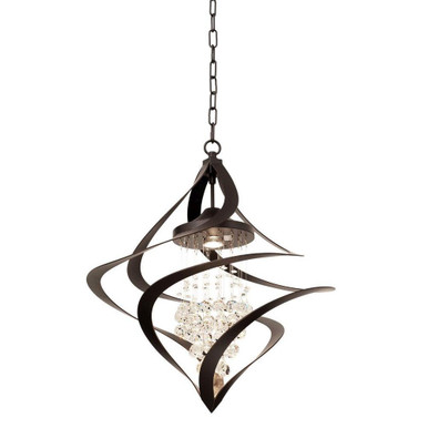 Oxford 1 Light Medium Foyer Chandelier by Kalco - 2700OB