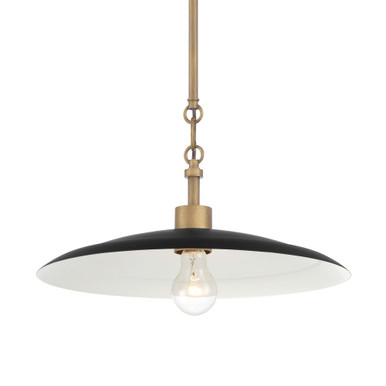 York 1 Light Pendant 6.75 Inch Tall and 16 Inch Wide by Minka Lavery - 296