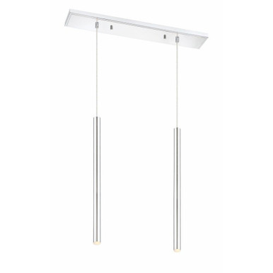 Forest 70W 14 LED Island/Billiard 16 x 24 In by Z-Lite 917MP24-CH-LED-2LCH - 917MP24-CH-LED-2LCH