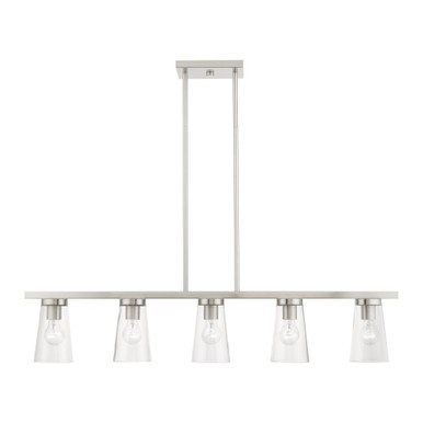 Larkspur Oak 5 Light Minimalistic Linear Chandelier by Bailey Street Home - 218-BEL-1219891