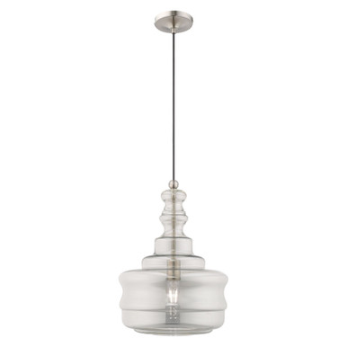 Art Glass 1 Light Traditional Medium Pendant by Livex - 41246-91