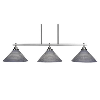 Odyssey 3 Light Oversized Linear Island Pendant 43.5 Inch Length by Toltec - 2636-435-875-435