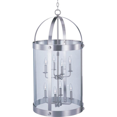 Tara 8 Light Small Foyer Chandelier by Maxim - 21556CLSN