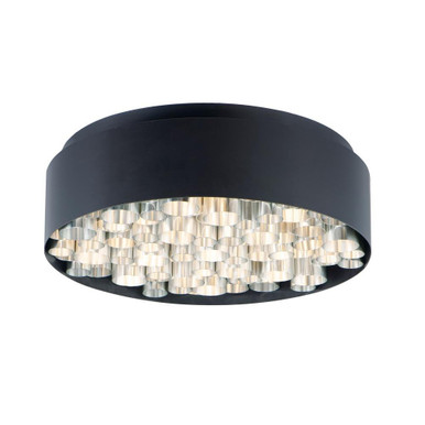 Pipes 58.5W 13 LED 24 Inch Wide Flush Mount by ET2 - E32782-BKAL