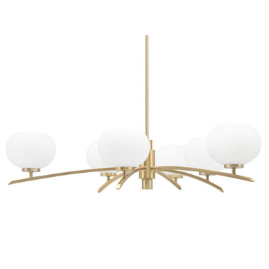 Kurve 6 Light Large Chandelier by Toltec 3746-NAB-202 - 3746-NAB-202