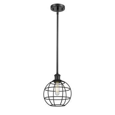 Lake Placid 1 Light Small Stem Hung Pendant 8 Inch Wide by Innovations - 516-1S-CE-8
