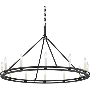 Sutton 12 Light Chandelier 28.5 x 44 Inches by Troy - F6237-TBK