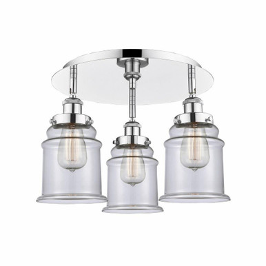 Canton 3 Light 17.75 Inch Wide Flush Mount by Innovations - 916-3C-G18