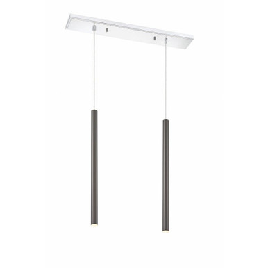 Forest 70W 14 LED Island/Billiard 16 x 24 In by Z-Lite 917MP24-PBL-LED-2LCH - 917MP24-PBL-LED-2LCH
