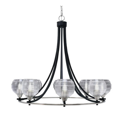 Paramount 8 Light Oversized Chandelier by Toltec 3408-BN-5110 - 3408-BN-5110