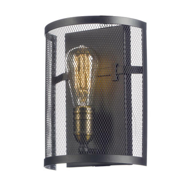 Palladium 1 Light Wall Sconce by Maxim - 20112BKNAB