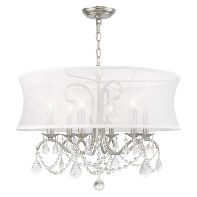 Crawford Hey 6 Light Chandelier 24 Inch wide by 20.5 Inch high by BSH - 218-BEL-1653867