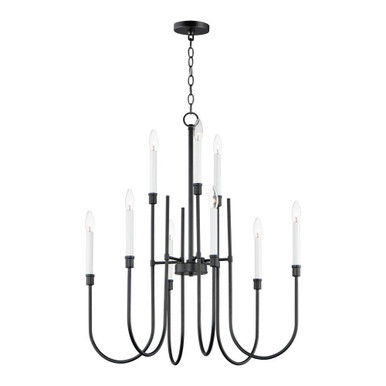 Tux 9 Light Large Chandelier by Maxim - 11289BK