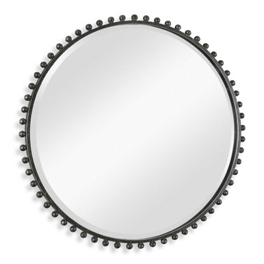 32 Inch Vintage Round Wall Mirror by Bailey Street Home - 208-BEL-4430499