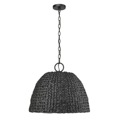Rue 3 Light Outdoor Pendant 17.5 Inch Tall and 21 Inch Wide by Golden - 1081-O3P NB-SBW