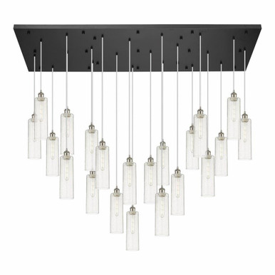 Crown Point 21 Light Cord Hung Pendant 71.38 Inch Wide by Innovations - 172BK-B-21P-G434-12