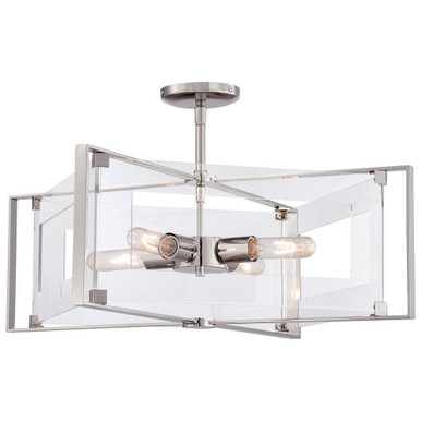 Crystal Clear 4 Light Large Pendant by George Kovacs - P1403-613