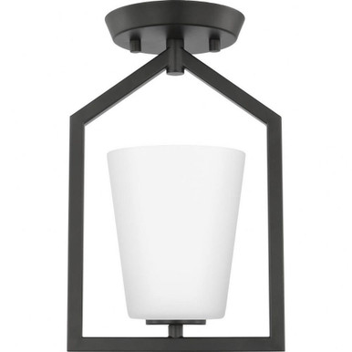 Vertex 1 Light 5 Inch Wide Semi Flush Mount by Progress - P350259