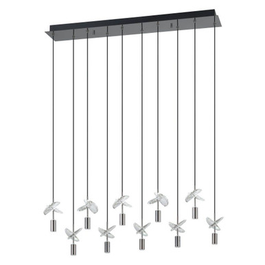 Comareira 28W 10 LED Pendant 6.02 Inch Tall and 5.71 Inch Wide by Eglo - 390494A