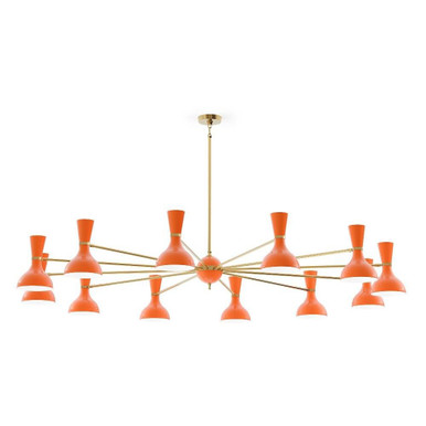 Clare 12 Light Chandelier 10.19 Inch Tall and 76 Inch Wide by Robert Abbey - CL-C-12