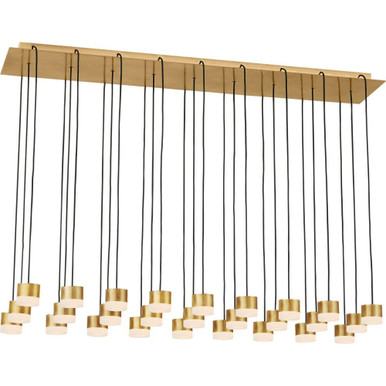 Gable 27 Light Mini Chandelier by Visual Comfort Modern SLCH52430-277 - SLCH52430-277