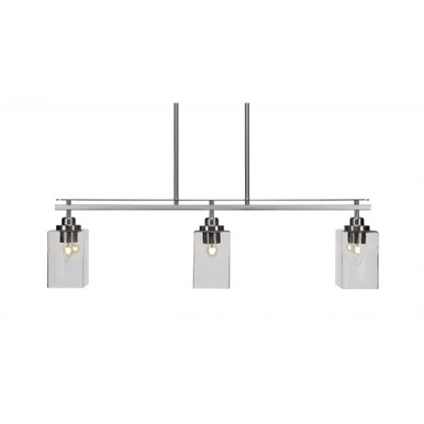 Odyssey 3 Light Oversized Linear Island Pendant 36 Inch Length by Toltec - 2636-36-95-36