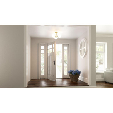 Hollow Passage 3 Light 20.5 Inch Semi Flush Mount by Bailey Street Home - 71-BEL-3300151